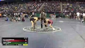 2 lbs Quarterfinal - Eli Leatherman, West Lincoln vs Riley Shaw, West Wilkes