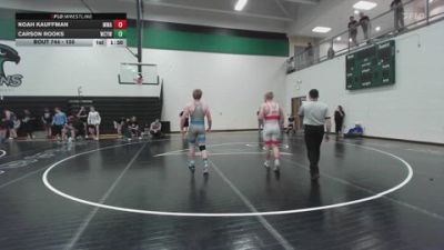 150 lbs Quarterfinal - Noah Kauffman, Moen Wrestling Academy vs Carson Rooks, Webb City Youth Wrestling