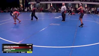 110 lbs Round 3 - Corbyn Weiss, Crass Trained vs Jayelen Numedahl, Warrior Mat Club