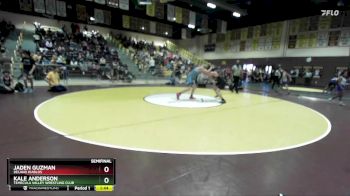 165 lbs Semifinal - Jaden Guzman, Delano Diablos vs Kale Anderson, Temecula Valley Wrestling Club