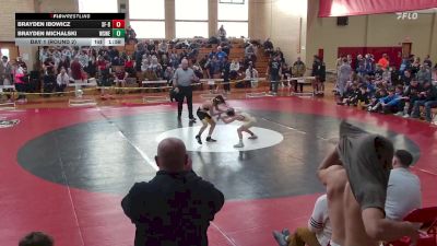 103 lbs Day 1 (round 2) - Brayden Ibowicz, St. Francis B vs Brayden Michalski, West Seneca W/E