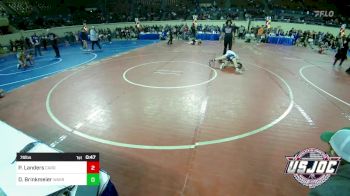 76 lbs Semifinal - Parker Landers, Carroll Wrestling Club vs Drew Brinkmeier, Warrior Wrestling Club