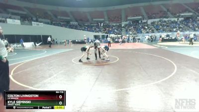 4A-113 lbs Quarterfinal - Kyle Sieminski, Sweet Home vs Colton Livingston, La Grande