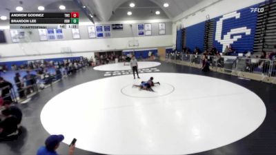 77 lbs Quarterfinal - Brandon Lee, Rancho Bernardo Wrestling vs Andrew Godinez, Threshold Wrestling Club