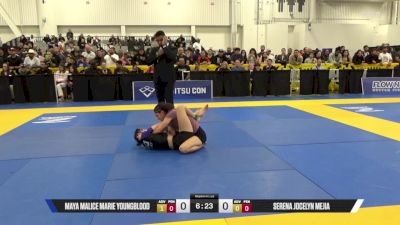 Serena Jocelyn Mejia vs Maya Malice Marie Youngblood 2025 World IBJJF Jiu-Jitsu No-Gi Championship