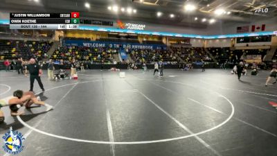 144 lbs Champ. Round 1 - Owin Koethe, Iowa City, West vs Justin Williamson, Chicago (Mt. Carmel)