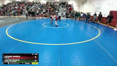 138 lbs Champ. Round 2 - Luciano Daniele, Laramie vs Carter Peasley, Greybull/Riverside