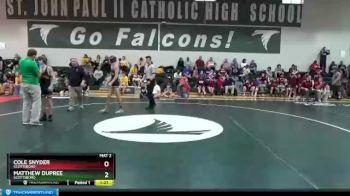 113 lbs 1st Place Match - Cole Snyder, Scottsboro vs Matthew Dupree, Scottsboro