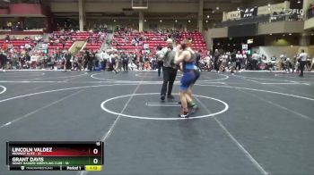 100 lbs Finals (2 Team) - Grant Davis, Honey Badger Wrestling Club vs Lincoln Valdez, Midwest Elite