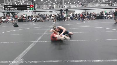 126 lbs Quarterfinals (8 Team) - CJ Caines, Mat Assassins Black vs Aidan Mcclure, JV All Stars