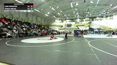 128 lbs Cons. Round 3 - Danial Erfani, Steele Canyon vs Luke Krunchev, La Costa Canyon