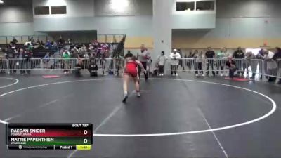 132 lbs 7th Place Match - Mattie Papenthien, Wisconsin vs Raegan Snider, Pennsylvania