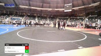 46 lbs Round Of 32 - Kyson Miller, Wagoner Takedown Club vs Makari Stephenson, Pitbull Wrestling Academy