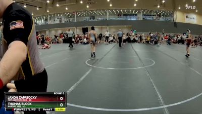 100 lbs Round 2 - Thomas Block, Kardiac Kidz vs Jaxon Zapatocky, Mat Assassins Red