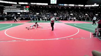 132 lbs Cons. Round 3 - Gavin Gonzalez, Unattached vs Colton Schoolcraft, BEA2