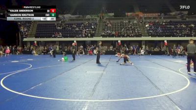 65 lbs Cons. Round 3 - Kaleb Anderson, Dakota Boyz vs Gannon Knutson, Outlaw Wrestling Club