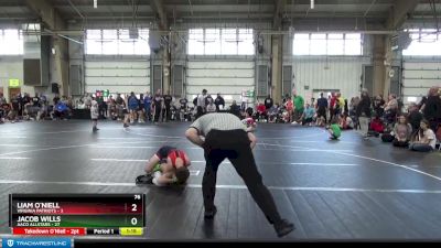 76 lbs Round 3 - Liam O`Niell, Virginia Patriots vs Jacob Wills, AACO Allstars