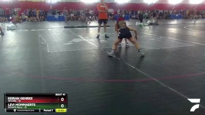 99-100 lbs Round 3 - Levi Mommaerts, Oconto Falls vs Keiran Gehrke, WCAABE