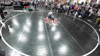 113 lbs Quarterfinal - Wyatt Carey, Timberlake vs Gage Loftin, Post Falls