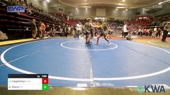 Quarterfinal - JaKel Ziegenfuss, Springdale Youth Wrestling vs Atlas Sayre, Owasso Takedown Club