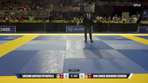 Odin Xander Quichocho Fegurgur vs Lucciano Santiago Pietropaulo 2025 Pan Kids Jiu-Jitsu IBJJF Championship