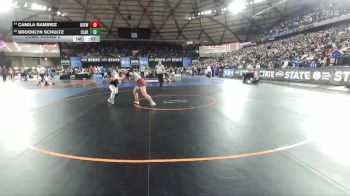 Girls 2A 140 lbs Cons. Round 2 - Camila Ramirez, Grandview (Girls) vs Brooklyn Schultz, Clarkston (Girls)