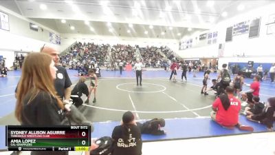 53 lbs Round 2 - Amia Lopez, Cal-Grapplers vs Sydney Allison Aguirre, Threshold Wrestling Club