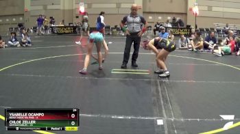 100 lbs Round 3 (4 Team) - Chloe Zeller, Untouchables vs Ysabelle Ocampo, Beast Mode WA Pink