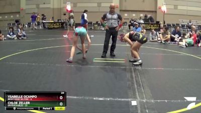 100 lbs Round 3 (4 Team) - Chloe Zeller, Untouchables vs Ysabelle Ocampo, Beast Mode WA Pink