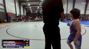 120 lbs Round 3 - Lucas Barbaro, Steelclaw Wrestling Club vs Benjamin Gomez, Takedown Express Wrestling Club