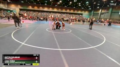 80-86 lbs Round 1 - Cain Mora, Spanish Springs Wrestling Club vs Axtyn Dolbear, Golden Afro