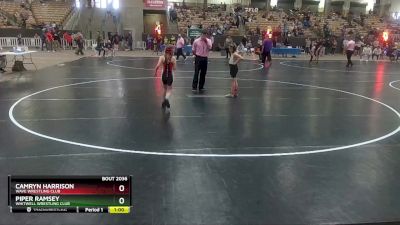 73 lbs Round 2 - Piper Ramsey, Whitwell Wrestling Club vs Camryn Harrison, Wave Wrestling Club