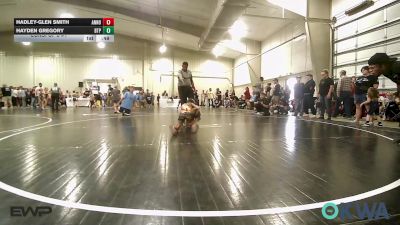 58 lbs Consi Of 8 #1 - Hadley-Glen Smith, Anno Youth Wresting vs Hayden Gregory, Tulsa Blue T Panthers