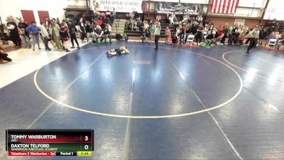 80 lbs Cons. Round 4 - Tommy Warburton, JWC vs Daxton Telford, Sanderson Wrestling Academy