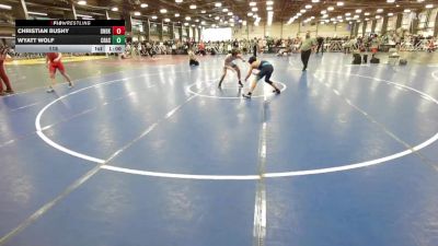 115 lbs Round 2 (10:30am Friday) - Christian Bushy, Dynasty Black vs Wyatt Wolf, Crass Trained