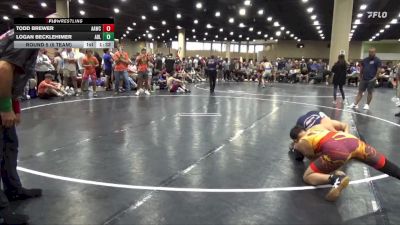 132 lbs Round 5 (6 Team) - Todd Brewer, All American WC vs Logan Becklehimer, Assassins Black