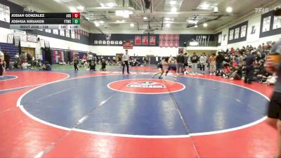 134 lbs Champ. Round 1 - Josiah Gonzalez, ASG vs Joshua Kiriakos, Yucaipa Thunder Wrestling Club