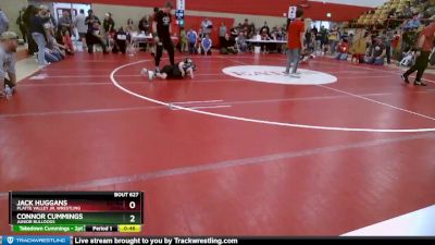 52-56 lbs Round 5 - Connor Cummings, Junior Bulldogs vs Jack Huggans, Platte Valley Jr. Wrestling