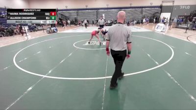 132 lbs Champ. Round 1 - Allison Crawford, Washington-Liberty (Arlington) vs Naima Rodriguez, Fauquier