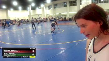 100 lbs Champ Round 1 (16 Team) - Abigail Negley, Nebraska Widow Makers vs Sara Newell, Grappling Gators