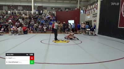 126 lbs Quarterfinal - Chase Hart, Baylor School vs Kade Davidheiser, The Hill School