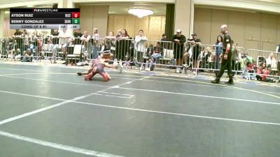 69 lbs Consi Of 8 #1 - Ayson Ruiz, Victory Wrestling-Central WA vs Benny Gonzalez, Savage House WC