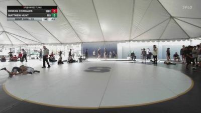 75 lbs Semifinal - Matthew Hunt, Arete Wrestling Academy vs Rowan Corrales, Rough House Wrestling Club