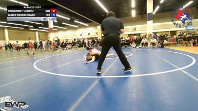 155 lbs Semifinal - Benjamin Iturrino, Carrollton Thunder Wrestling vs James Caden Grace, Silverback Wrestling Fort Worth