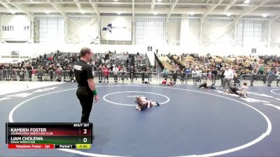 44 lbs Cons. Round 2 - Liam Cholewa, NWAA Wrestling vs Kamden Foster, Journeymen Wrestling Club