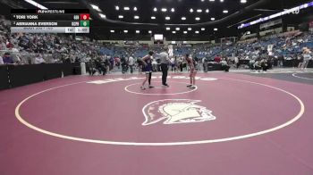 105 lbs Cons. Round 2 - Abrianna Everson, Kansas City - Piper HS vs Tori York, Goddard-Eisenhower Hs