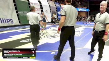 190 Class 2 lbs Quarterfinal - Mariyah Brumley, Lebanon vs Lexington Johnson, McCluer North