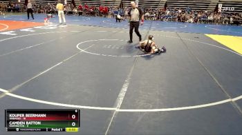 60 lbs Semis & 1st Wrestleback (8 Team) - Kouper Beermann, Wabasso vs Camden Batton, Farmington