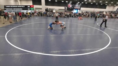 106 lbs Cons. Sub-semis - Amir Newman-Winfrey, Sebolt Wrestling Academy vs Michael McNamara, Illinois