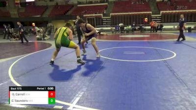 220 lbs 5th Place Match - Grant Carroll, Big Cat Wrestling vs Chase Saunders, Rustler Wrestling Club